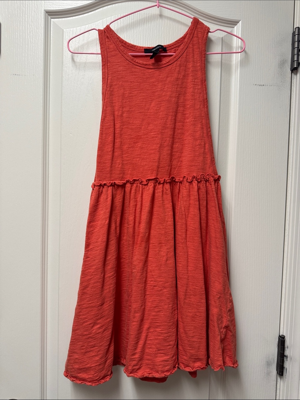 Coral Sleeveless Knit Dress